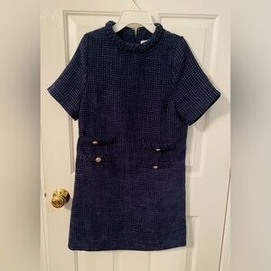 Elegant Navy Blue Mini Dress